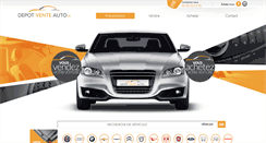 Desktop Screenshot of depotventeauto.fr